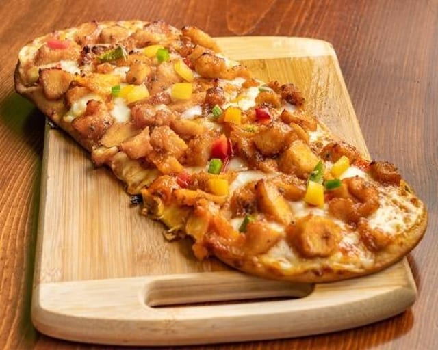 Honey-Garlic Shrimp Flatbread.