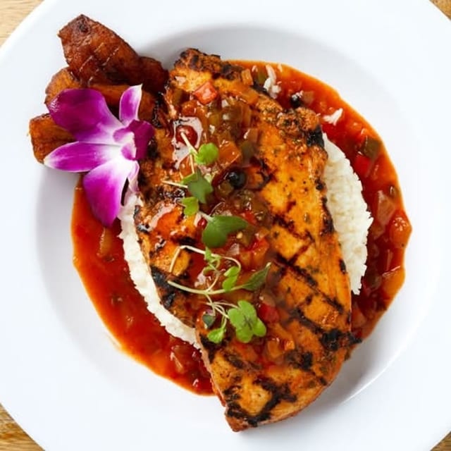 Bammie with Cajun Chicken Breast.